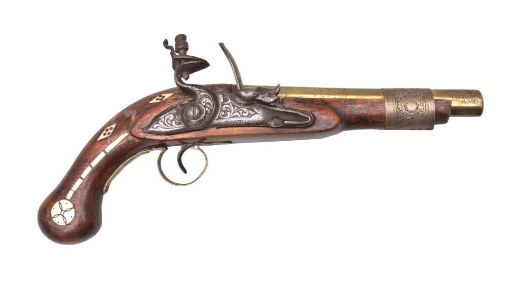 Pistolet skałkowy – niefunkcjonalna atrapa – zdjęcie 6